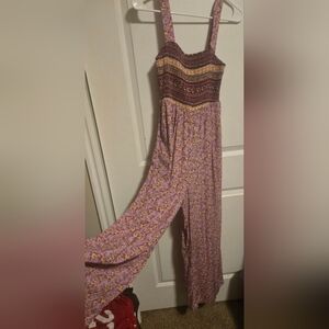 Bohemian Floral Casual Jumpsuit Overall